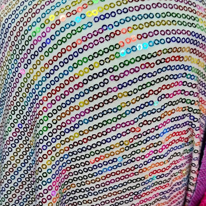 Tela Con Lentejuelas Varios Colores Vestidos De Gala (1 M) Multicolor Arcoíris 2