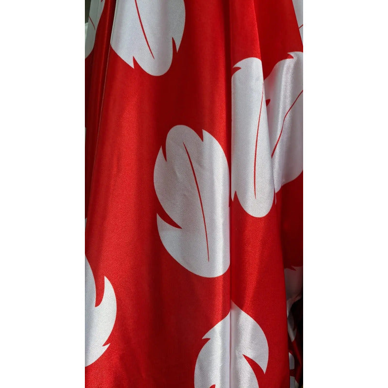 Tela Para Disfraz De Lilo Y Stitch (1 Metro) Rojo Flores