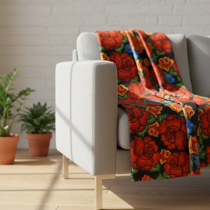 Tela Estampada Patrones México Flores Aves Mayoreo (10m)