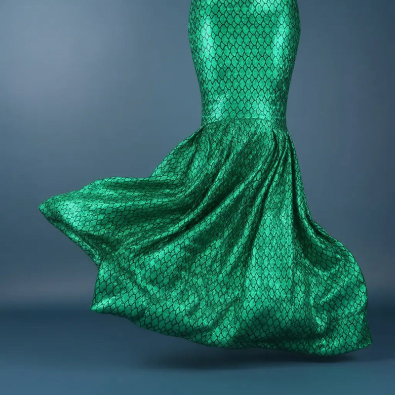 Tela De Lycra Holográfica Con Diseño De Escamas (1m)