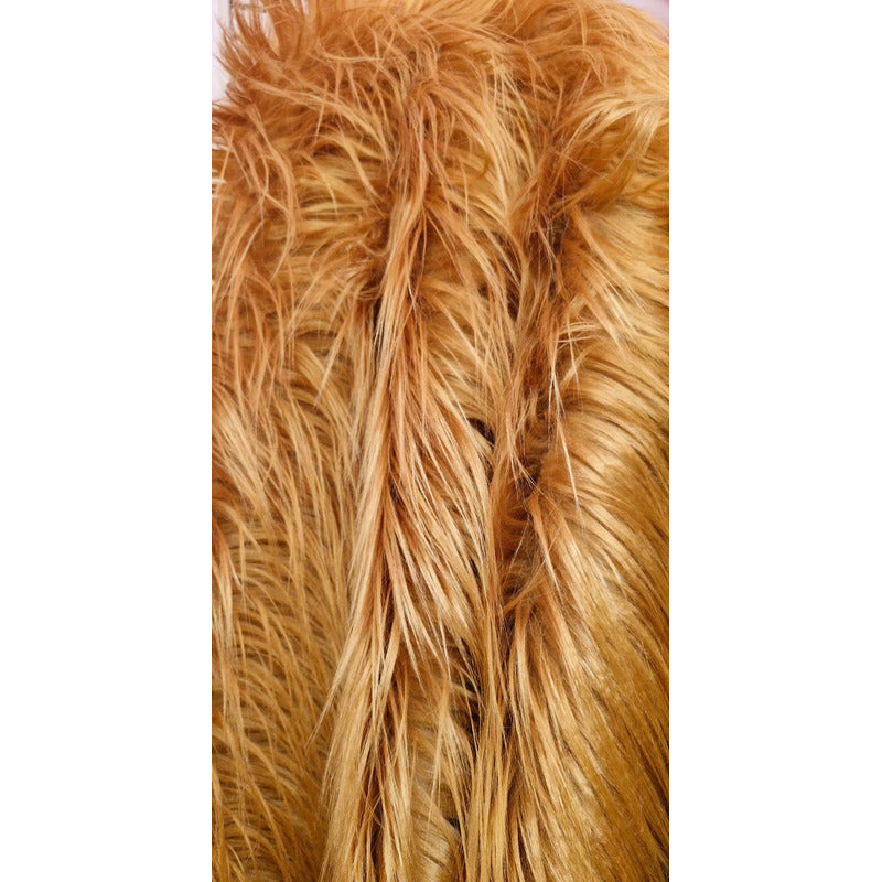 Tela Peluche Pelo Largo Suave Premium ( 1 Metro) Café Claro Peluche Largo