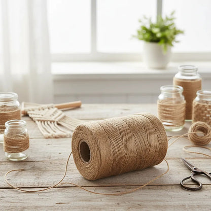 Cordón Natural De Yute - Hilo Orgánico - Burlap (1 Kg)