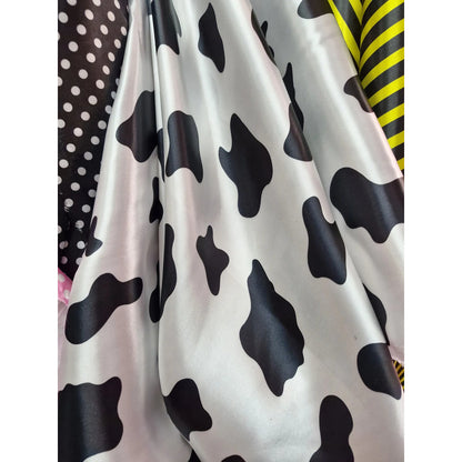 Tela Vaca Satinada ( 1 Metro) Negro Satin Vaca