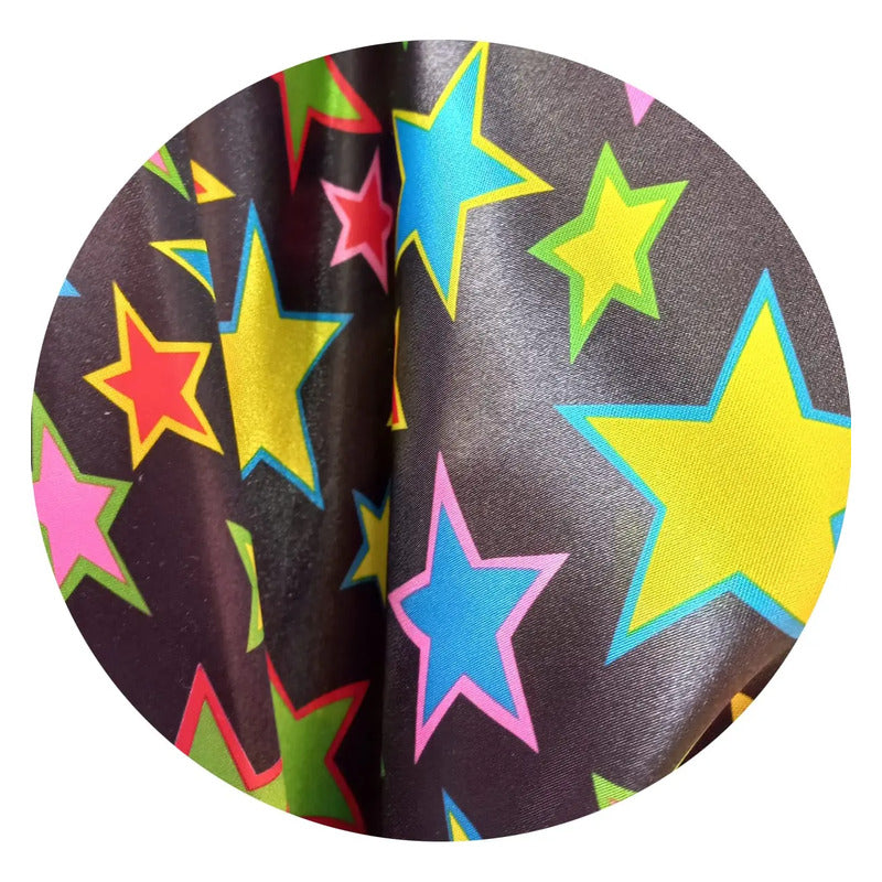 Tela Satinada Estampado Con Diseños Poker/lgbt/cuadrille 1m