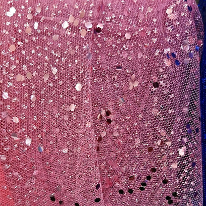 Tul Con Brillos Glitter Varios Colores (1 M) Rosa