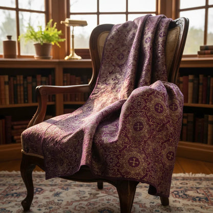 Tela Jacquard Litúrgica Para Iglesia Altar 2m Bugambilia Litúrgico