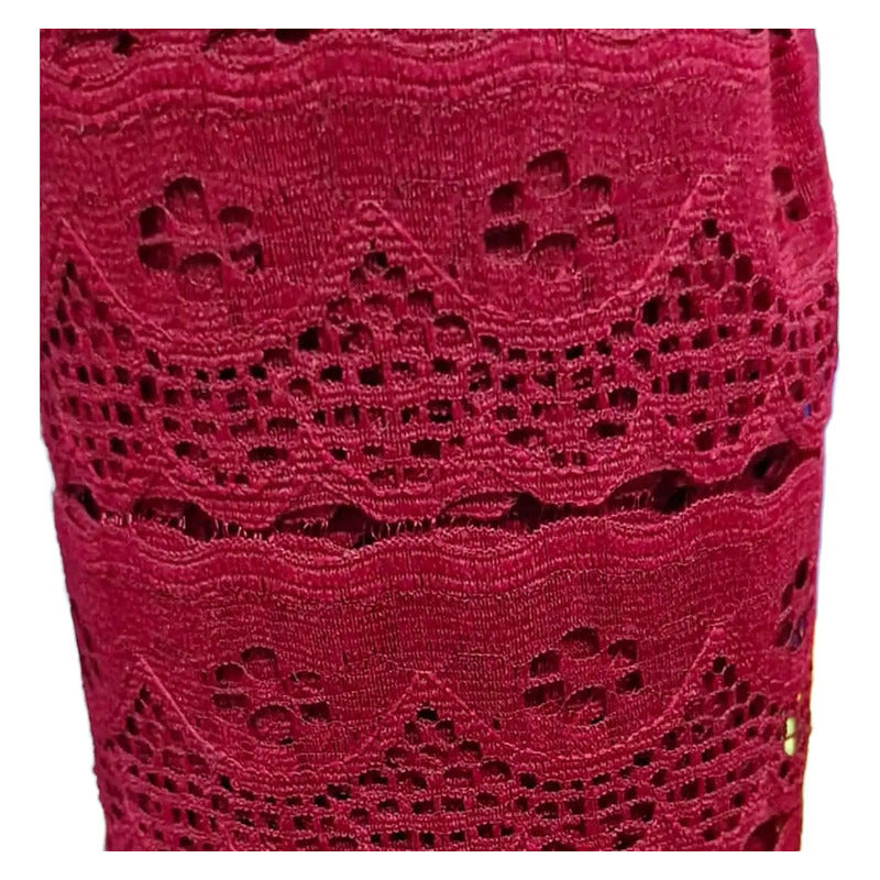 Encaje De Tira O Para Rasgar Varios Colores (1 M) Bordó