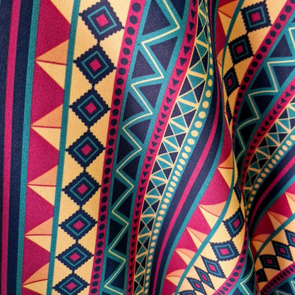Tela Tergal Estampado Rayas,cuadros Grecas, Paliacate (1 M)