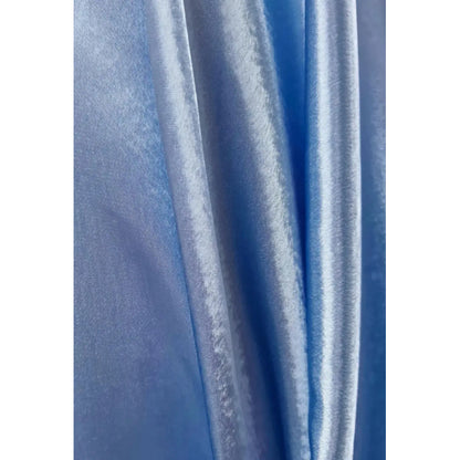 Tela  Satin Back , Para Vestido Y Pijamas( 1 Metro) Azul Claro Liso