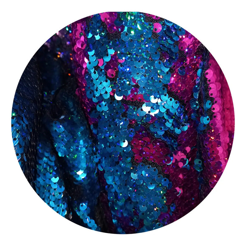 Tela De Lentejuela Reversible- Elegancia Y Versatilidad (1m)