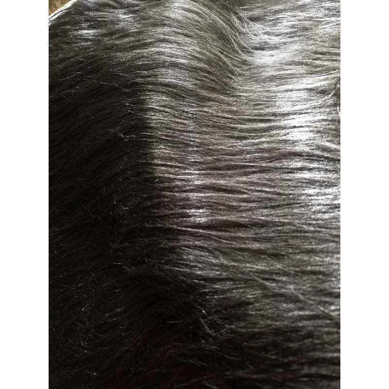Tela Peluche Premium Pelo Largo ( 50cm) Negro Peluche