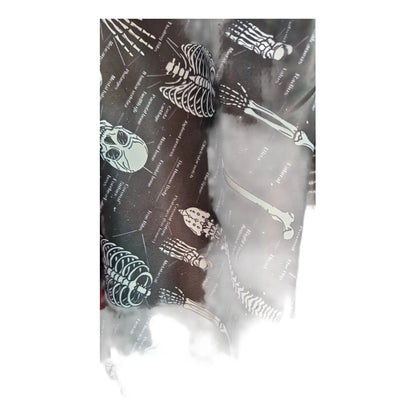 Tela Repelente Antifluido Uniformes Médicos, Filipinas (1 M) Negro Esqueleto
