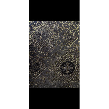 Tela Jacquard Litúrgica Para Iglesia Altar 2m Café Chocolate Litúrgica