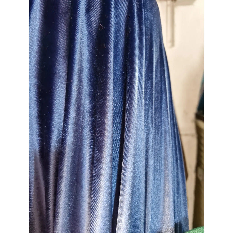Tela Terciopelo Stretch ( 1 Metro) Azul Marino Terciopelo Stretch