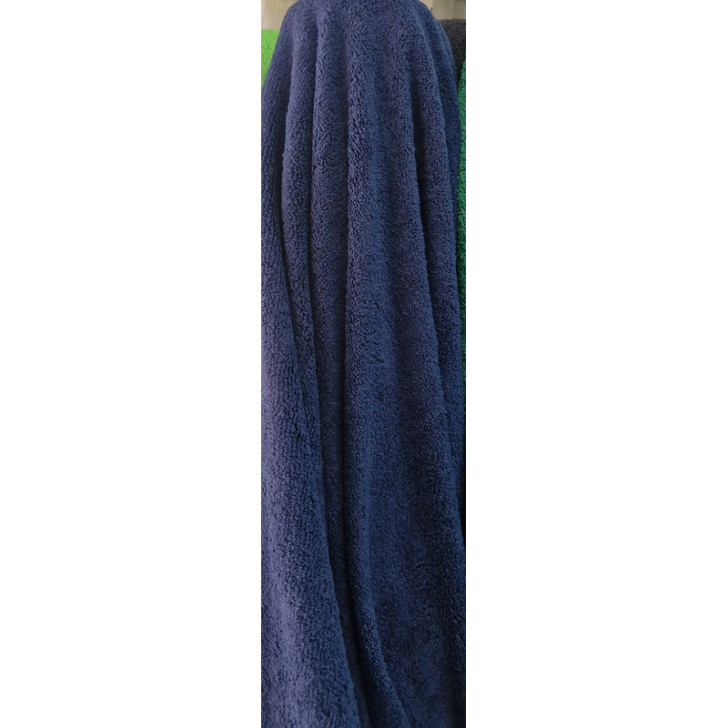 Tela Toalla Microfibra  Alta Absorción Multiusos (2 Mts) Azul Marino Microfibra
