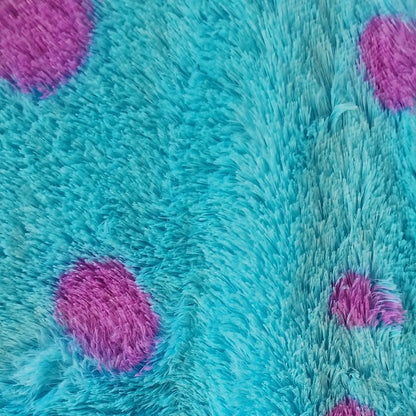 Tela Peluche Suave Para Cojines, Muñecos, Forros (1m) Turquesa Sulley Monsters Inc