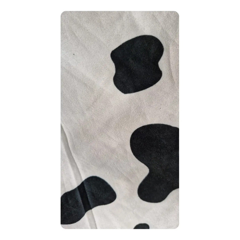 Tela Tipo Gamuza Sintética Estampado De Vaca (1 Metro)