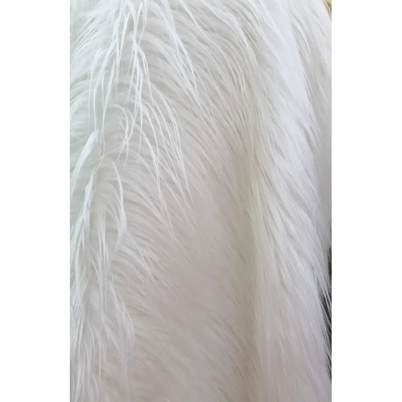 Tela Peluche Plus Premium Pelo Largo ( 50cms.) Blanco Peluche Pelo Largo
