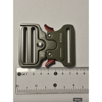 Hebilla Cobra 50mm Metal Para Cinturón Táctico Militar Verde Militar Único