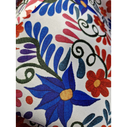 Tela Estampada México Efecto Bordado Y Mandalas (1 Metro)