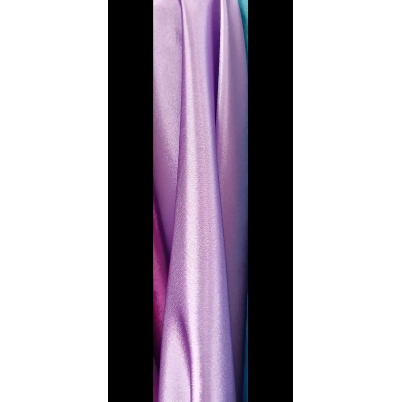 Tela  Satin Back , Para Vestido Y Pijamas( 1 Metro) Lila Liso