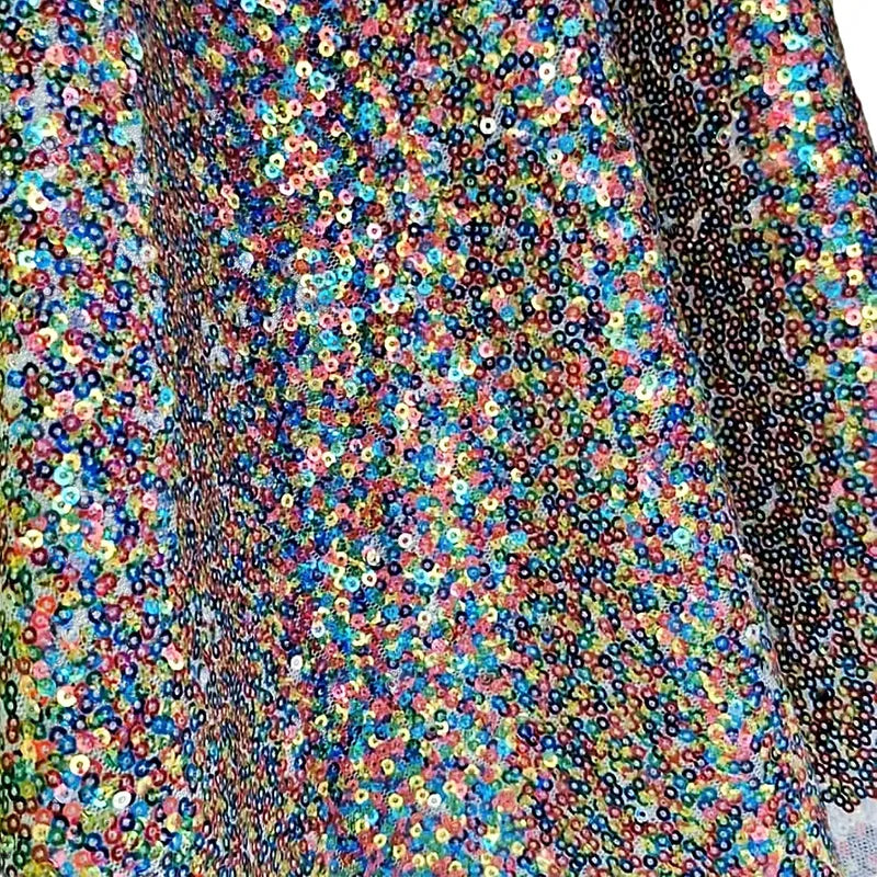 Tela Con Lentejuelas Varios Colores Vestidos De Gala (1 M) Multicolor Arcoíris 1